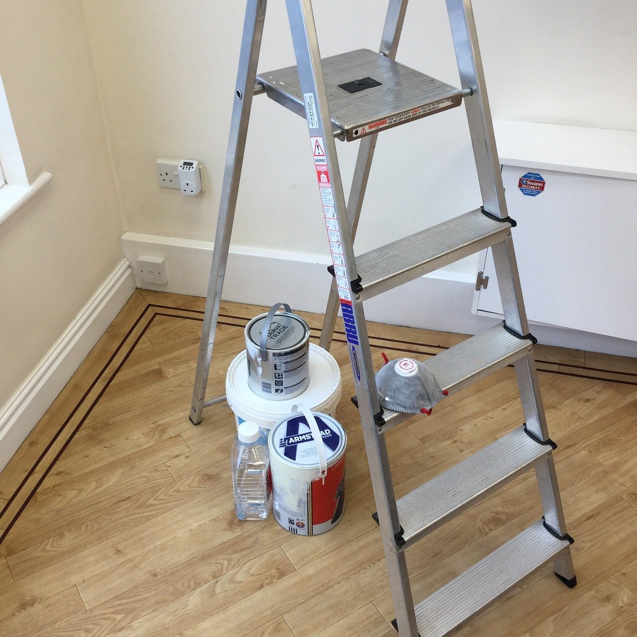 préparation outils peinture