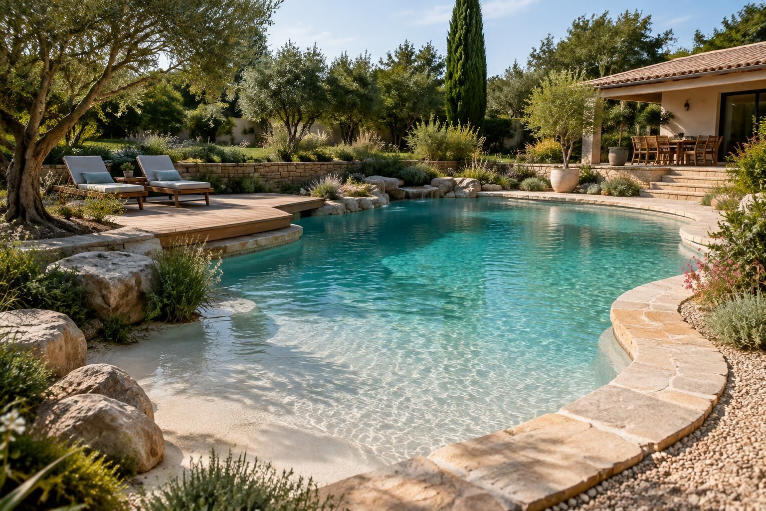 découvrez les matériaux adaptés à une piscine lagon naturelle et estimez le budget pour créer un bassin esthétique, durable et intégré au jardin.